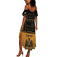 Personalized Egypt Summer Maxi Dress Ancient Ankh Luxury - African Pride