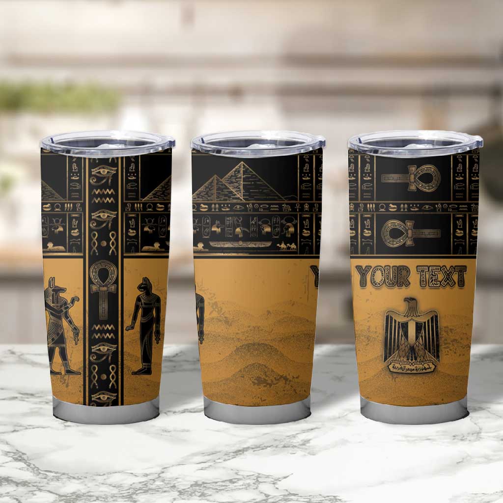 Personalized Egypt Tumbler Cup Ancient Ankh Luxury - African Pride