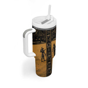 Personalized Egypt Tumbler With Handle Ancient Ankh Luxury - African Pride