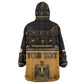 Personalized Egypt Wearable Blanket Hoodie Ancient Ankh Luxury - African Pride