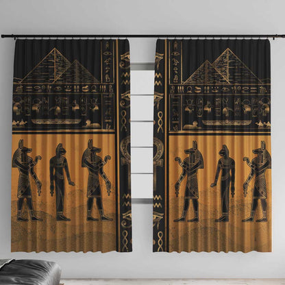 Egypt Window Curtain Ancient Ankh Luxury - African Pride