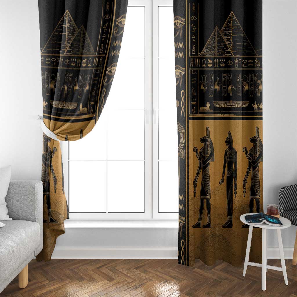 Egypt Window Curtain Ancient Ankh Luxury - African Pride