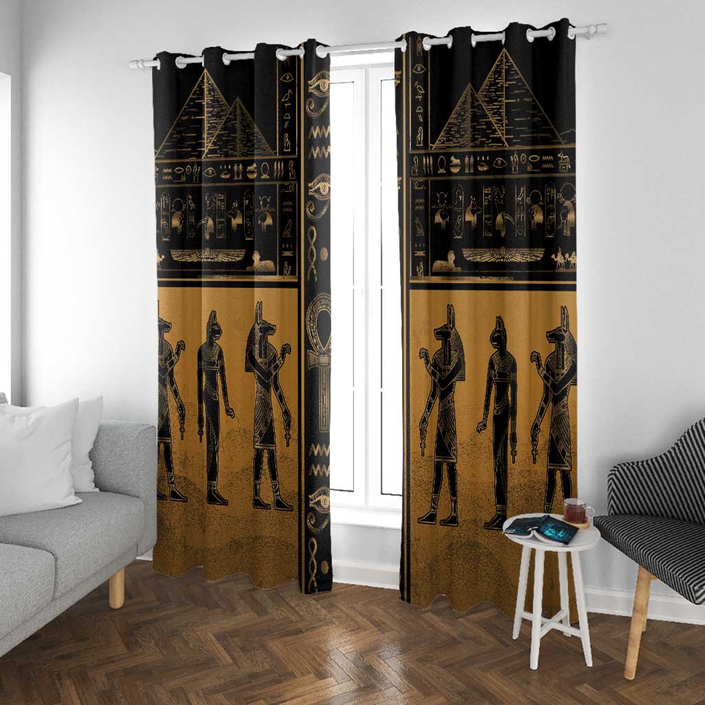 Egypt Window Curtain Ancient Ankh Luxury - African Pride