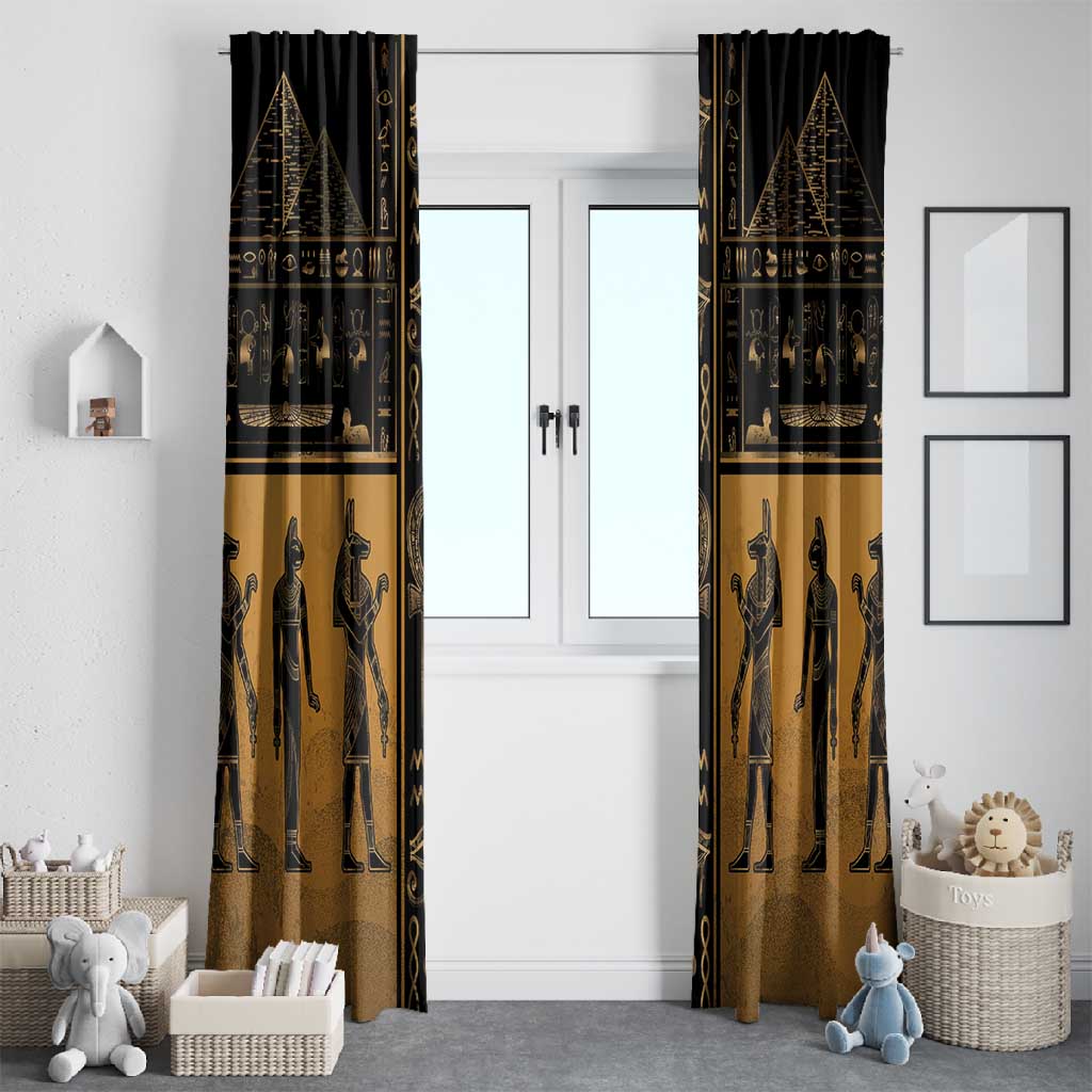 Egypt Window Curtain Ancient Ankh Luxury - African Pride