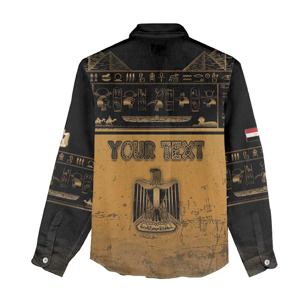 Personalized Egypt Women Casual Shirt Ancient Ankh Luxury - African Pride