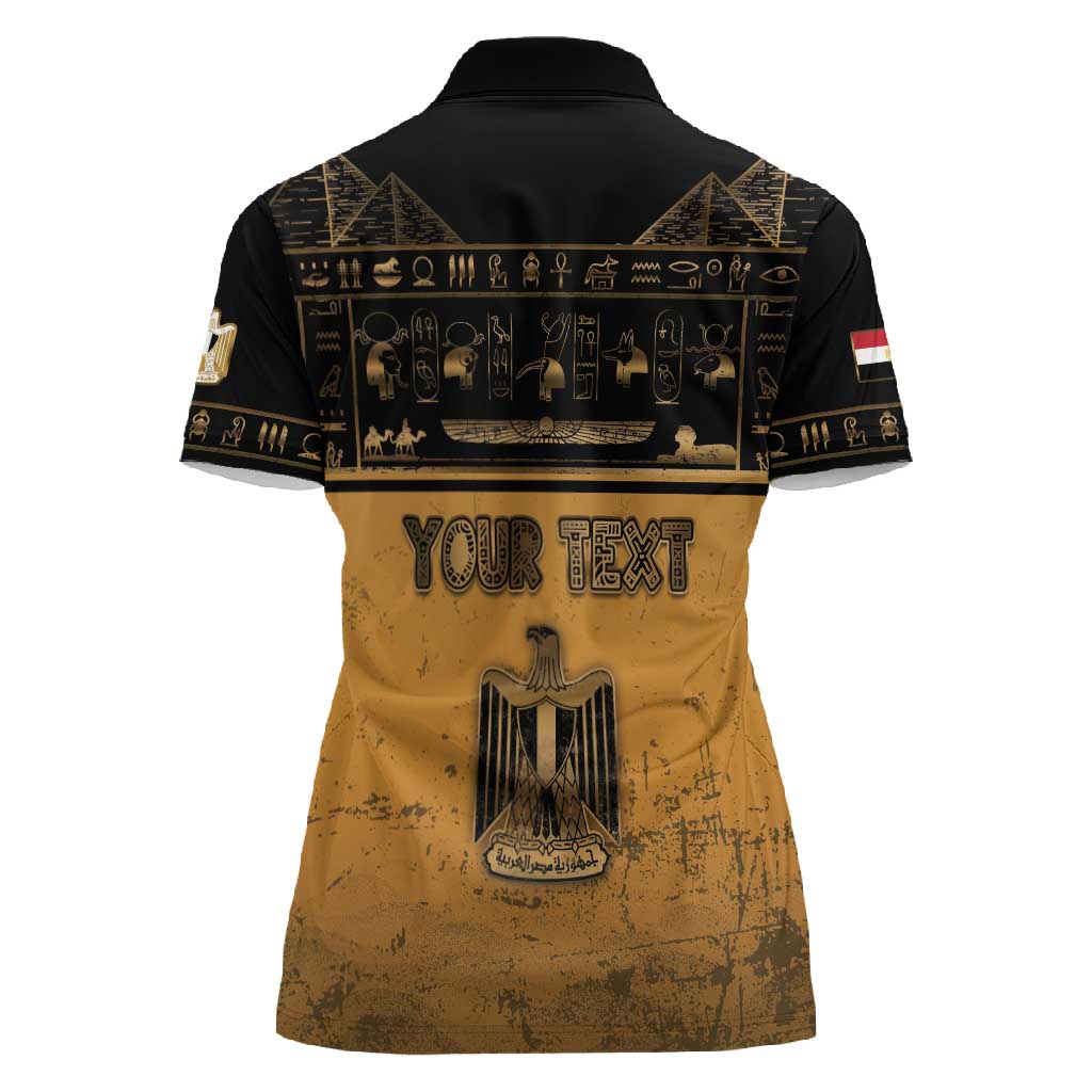 Personalized Egypt Women Polo Shirt Ancient Ankh Luxury - African Pride