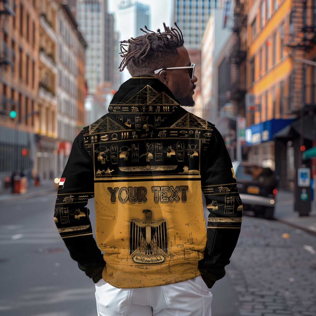 Personalized Egypt Zip Hoodie Ancient Ankh Luxury - African Pride