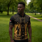 Personalized Egypt Zipper Polo Shirt Ancient Ankh Luxury - African Pride