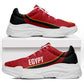 Egypt 2026 Football Chunky Sneakers Go Pharaohs Egyptian Pattern Curve Stylized - African Pride