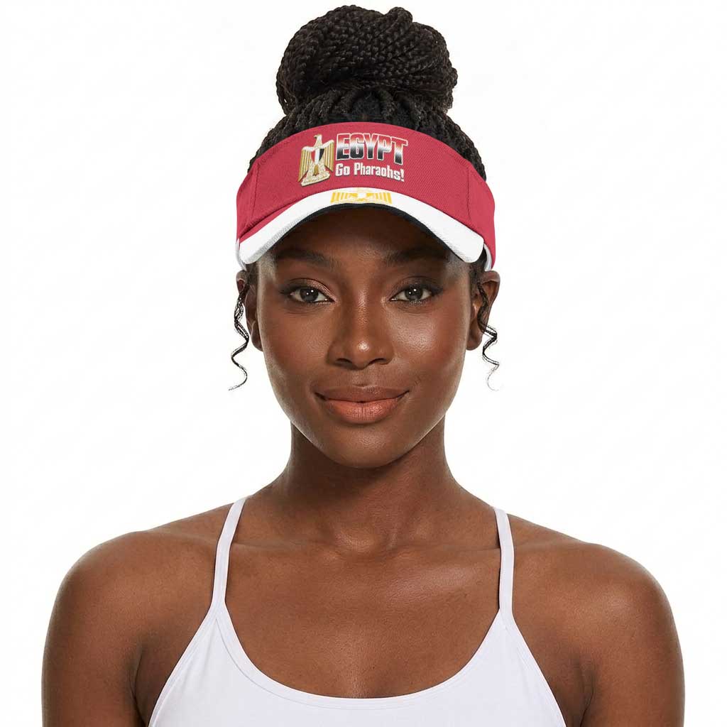 Egypt 2026 Football Sun Visor Cap Go Pharaohs