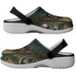 Egypt Eye of Horus Clogs Shoes Golden Ancient Egypt Pattern - African Pride