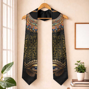 Egypt Eyes Of Horus Graduation Stole with Egyptian Hieroglyphs