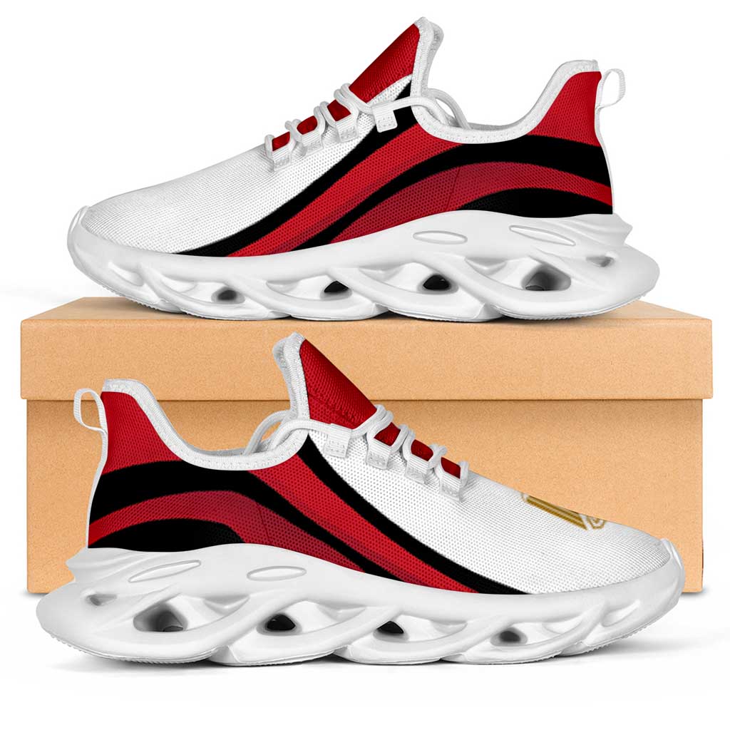 Egypt Football Clunky Sneakers Flag-Inspired Curve Style