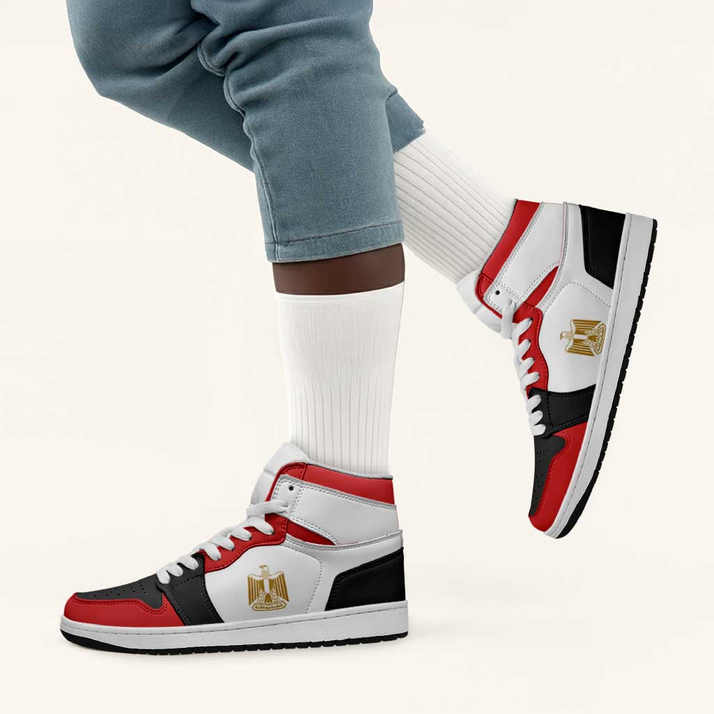 Egypt High Sneakers AJ1 Classic National Flag Style - African Pride