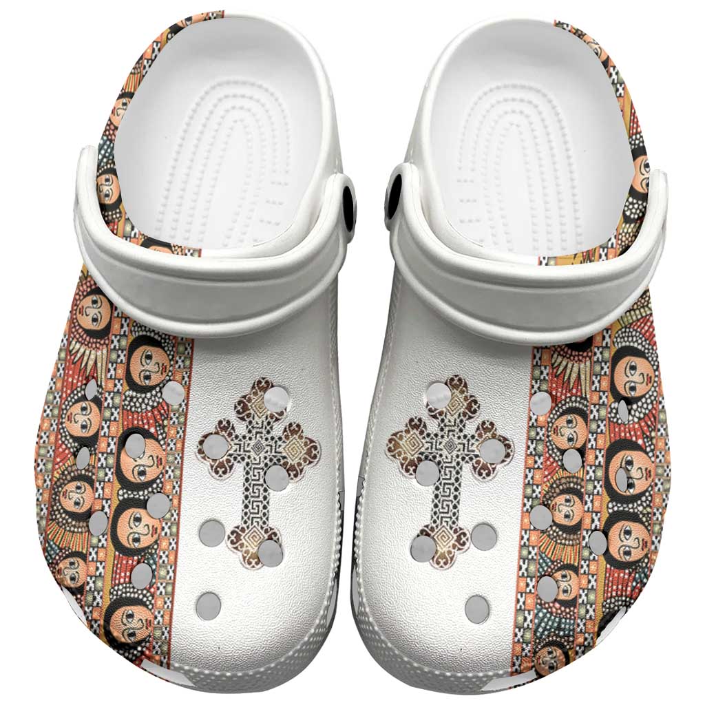 Ethiopia Angels Tilet Cross Clogs Shoes - African Pride