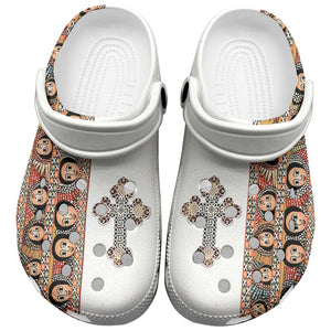 Ethiopia Angels Tilet Cross Clogs Shoes - African Pride