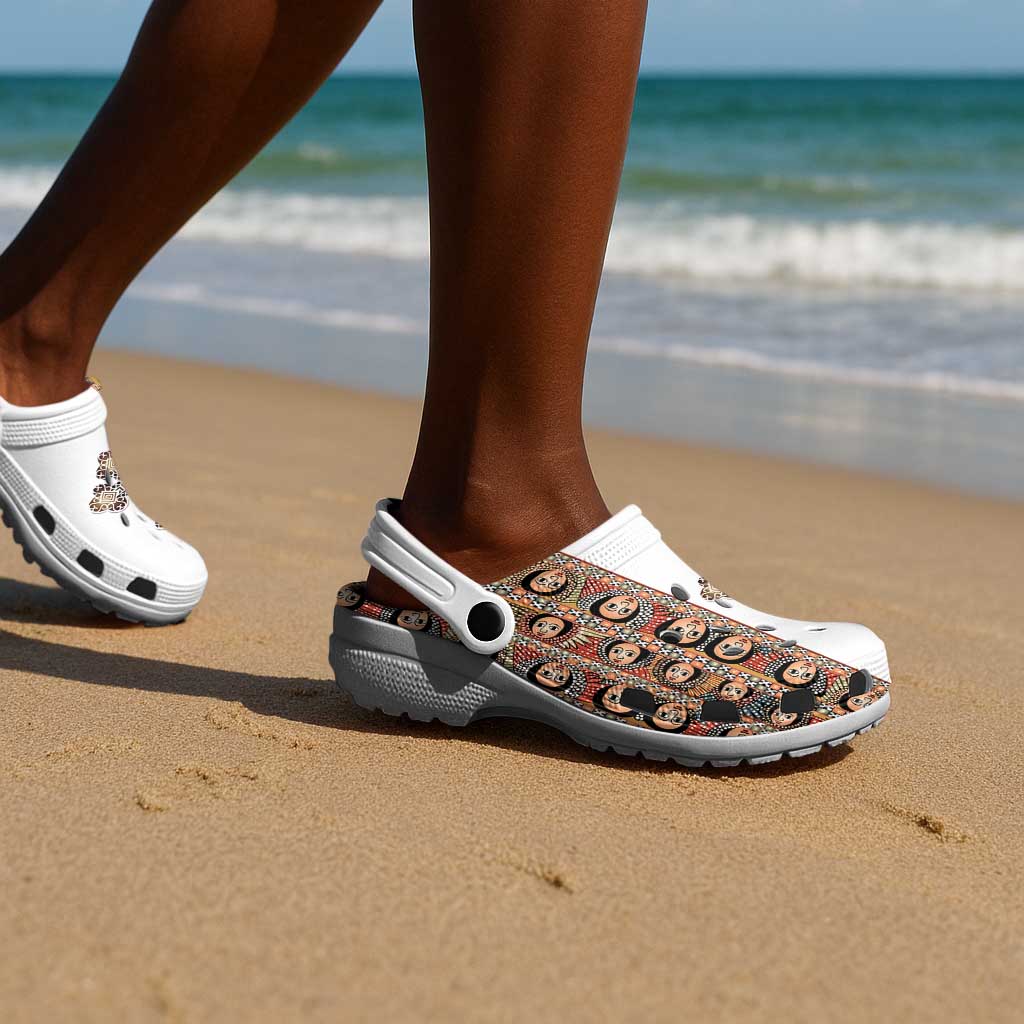Ethiopia Angels Tilet Cross Clogs Shoes - African Pride