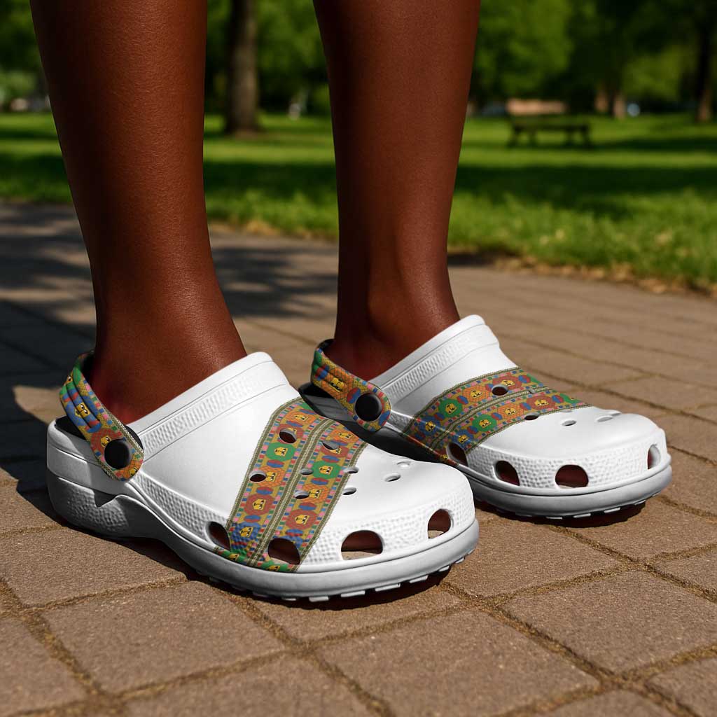 Ethiopia Saba Kemis Sash Style Clogs Shoes - African Pride
