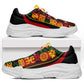 Ghana 2026 Football Chunky Sneakers Go Black Stars Adinkra Curve Stylized - African Pride