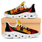 Ghana 2026 Football Clunky Sneakers Go Black Stars Adinkra Curve Stylized - African Pride