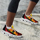 Ghana 2026 Football Clunky Sneakers Go Black Stars Adinkra Curve Stylized - African Pride