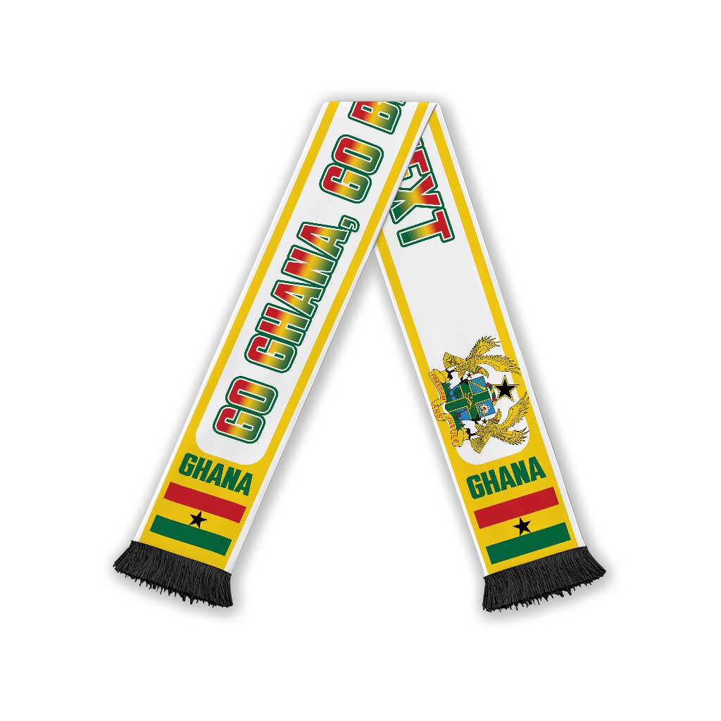 Ghana 2026 Football Personalized Soccer Scarf Go Black Stars