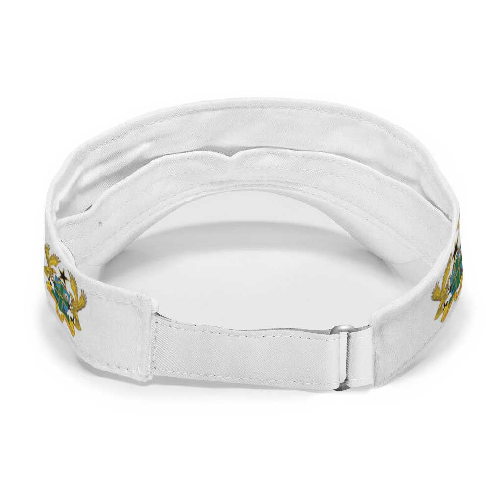 Ghana 2026 Football Sun Visor Cap Go Black Stars