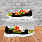 Ghana Football Sneakers African Pride Flag Colors Flame