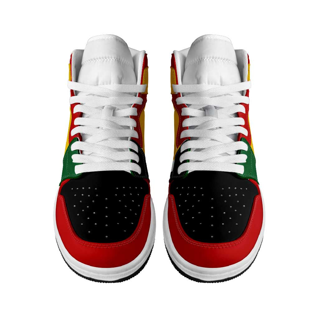 Ghana High Sneakers AJ1 Classic National Flag Style - African Pride
