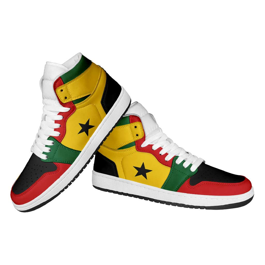 Ghana High Sneakers AJ1 Classic National Flag Style - African Pride