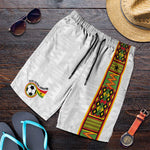 Ghana National Football Shorts for Men Kente Motifs Sporty Style - African Pride