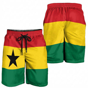 Ghana Shorts for Men National Flag Colors - African Pride