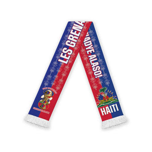 Haiti 2026 Football Soccer Scarf Allez Les Grenadiers Veve Vodou