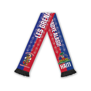 Haiti 2026 Football Soccer Scarf Allez Les Grenadiers Veve Vodou
