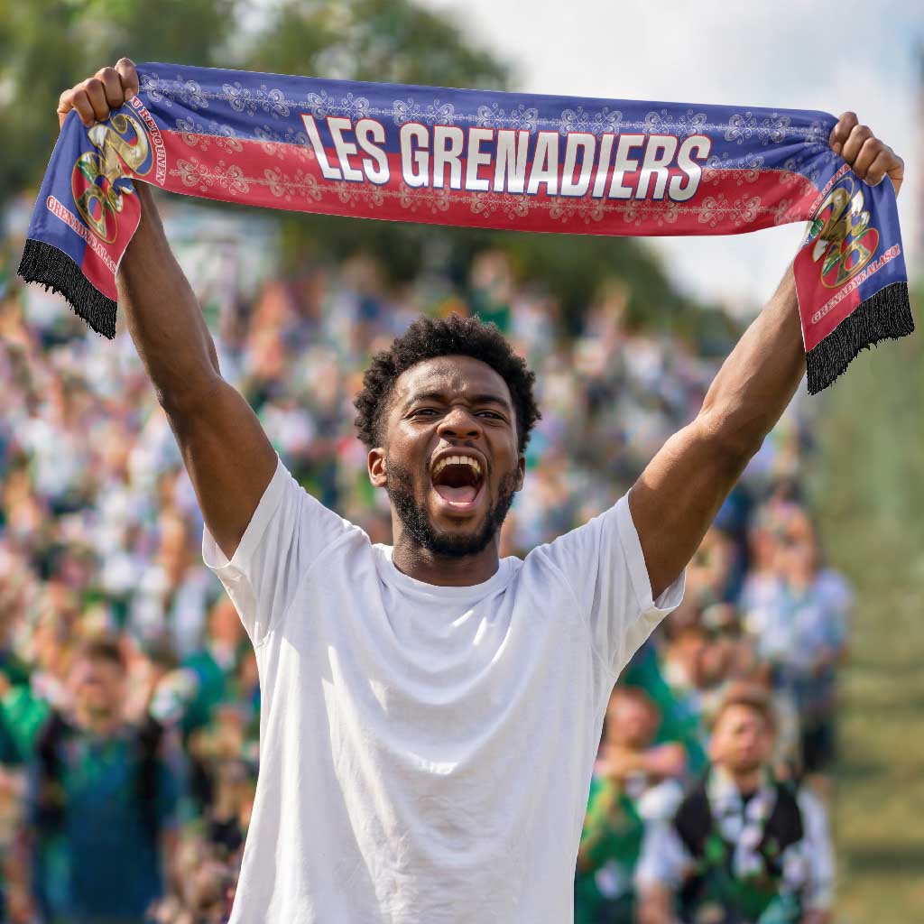 Haiti 2026 Football Soccer Scarf Allez Les Grenadiers Veve Vodou