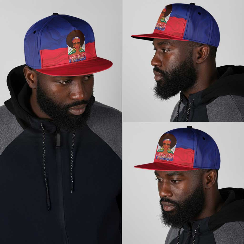 Haiti Flag Day Snapback Cap Haitian Women Proud Flag Wave Style
