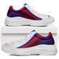 Haiti Football Chunky Sneakers Flag-Inspired Curve Style