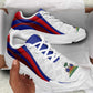 Haiti Football Chunky Sneakers Flag-Inspired Curve Style
