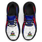 Haiti Football Clunky Sneakers Flag-Inspired Curve Style