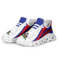 Haiti Football Clunky Sneakers Flag-Inspired Curve Style