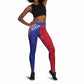Haiti Leggings Ayiti Neg Maron With Dashiki Royal - African Pride