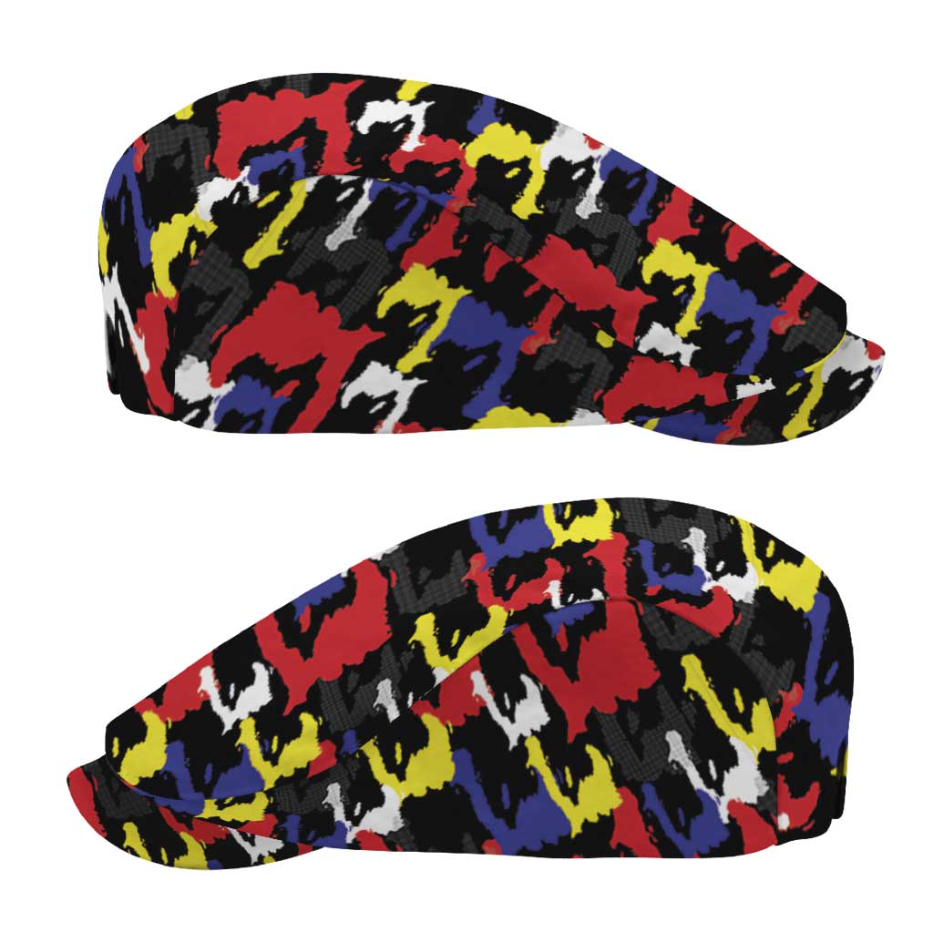Haiti Map Camouflage Colorful Jeff Hat - African Pride