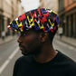 Haiti Map Camouflage Colorful Jeff Hat - African Pride