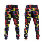 Haiti Map Camouflage Colorful Jogger Pants - African Pride