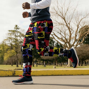 Haiti Map Camouflage Colorful Jogger Pants - African Pride