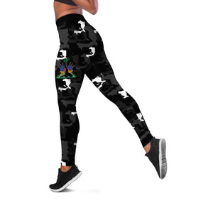 Haiti Map Camouflage Leggings Unique Style - African Pride