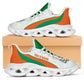 Ivory Coast 2026 Football Clunky Sneakers Les Elephants African Pattern Curve Stylized - African Pride