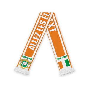 Ivory Coast 2026 Football Personalized Soccer Scarf Allez Les Elephants