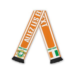 Ivory Coast 2026 Football Personalized Soccer Scarf Allez Les Elephants
