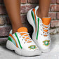 Ivory Coast Football Chunky Sneakers Flag-Inspired Curve Style